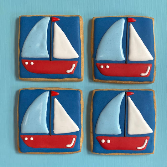 Sailboat cookies