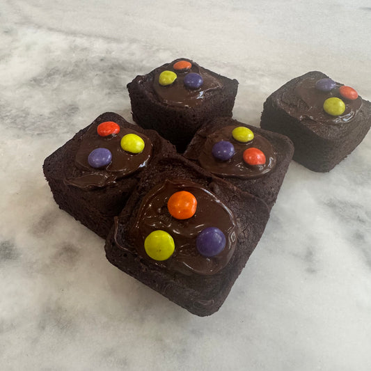 Halloween Fudgy Brownie Bars