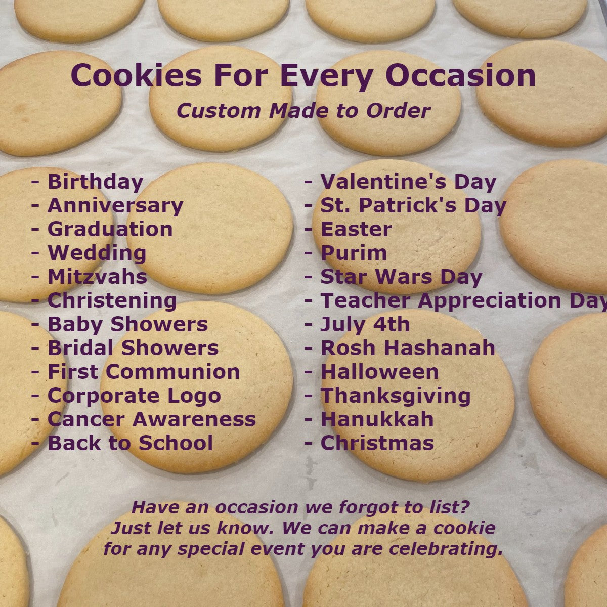 Custom Cookies