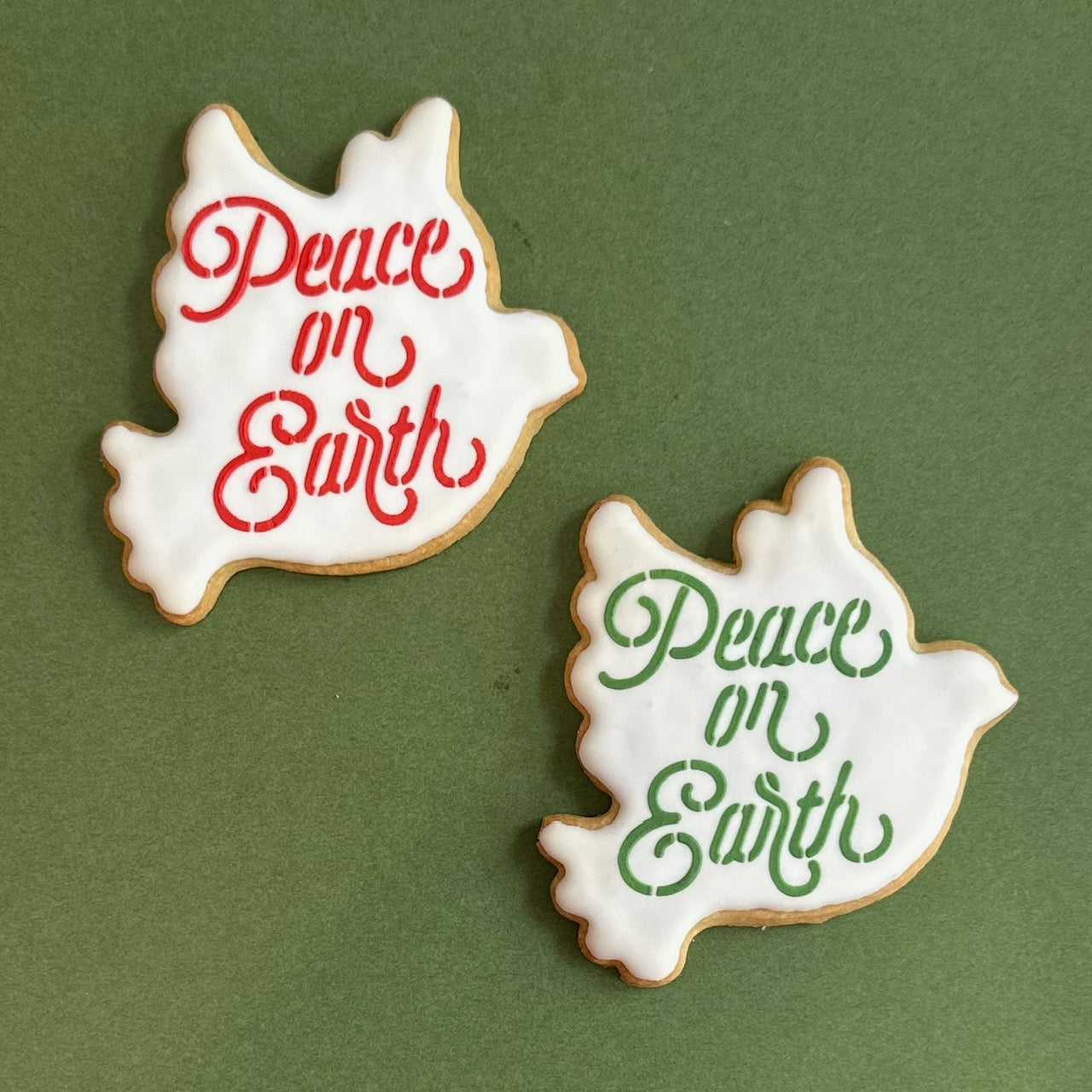 Peace on Earth Holiday Cookies