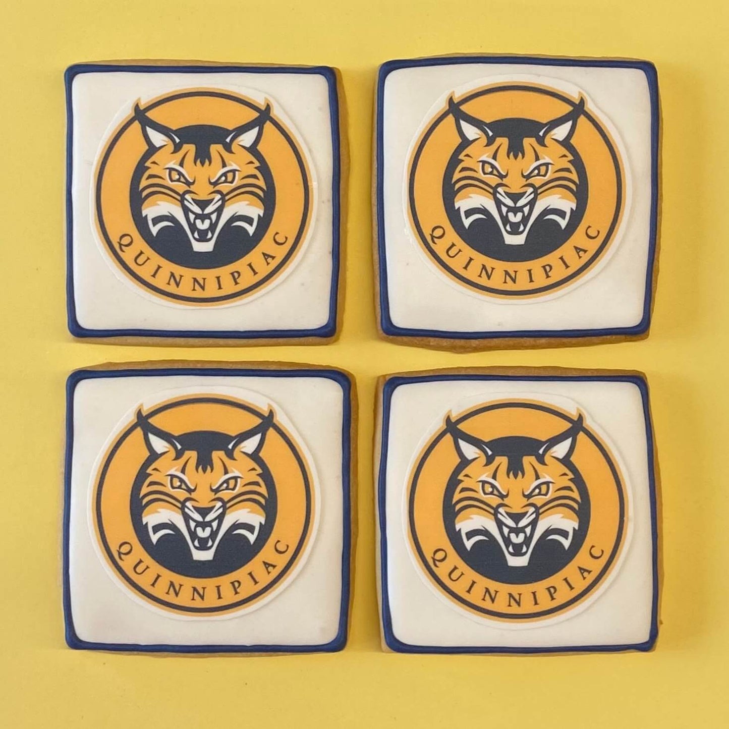 Quinnipiac Bobcat Cookies