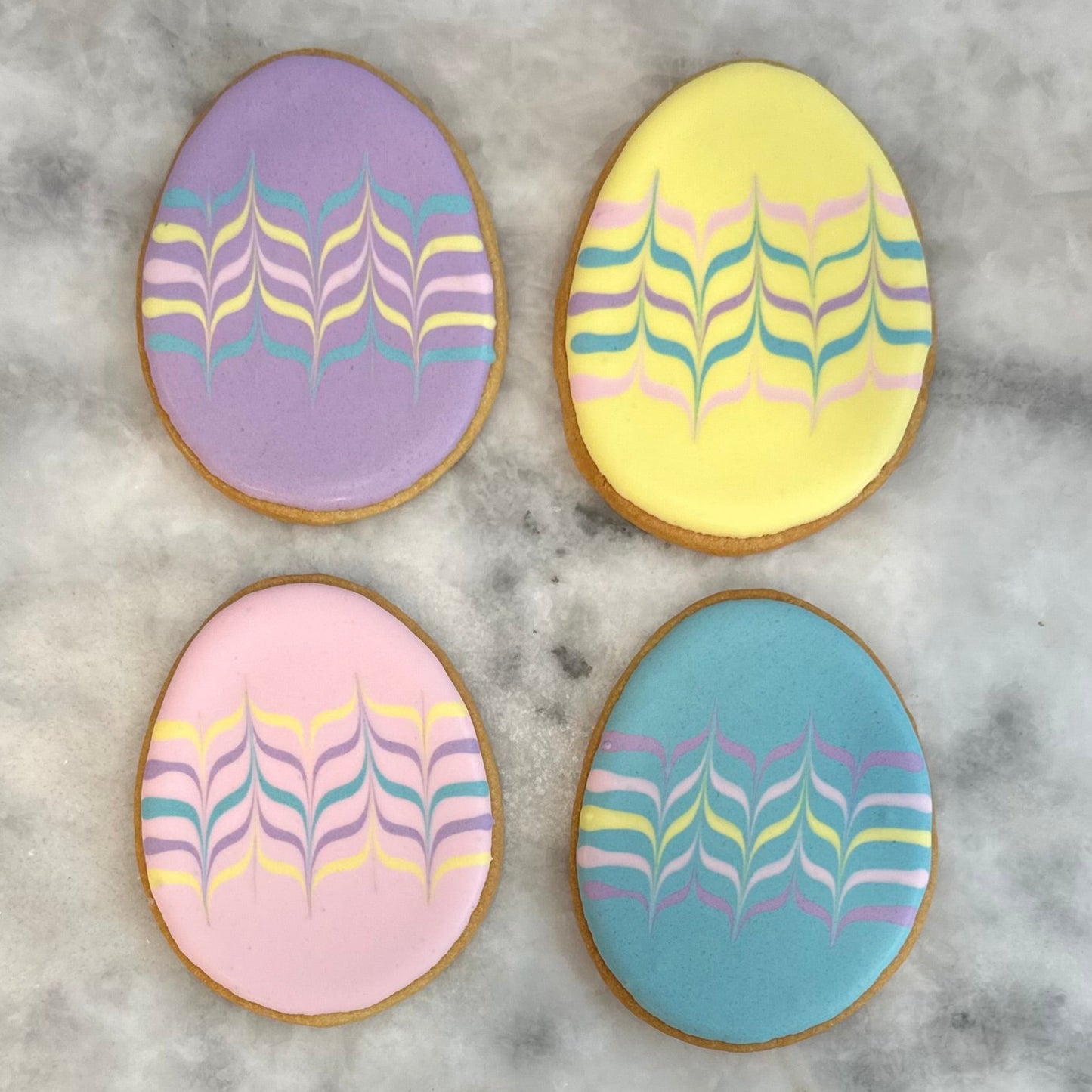 Easter Egg Decorated cookies