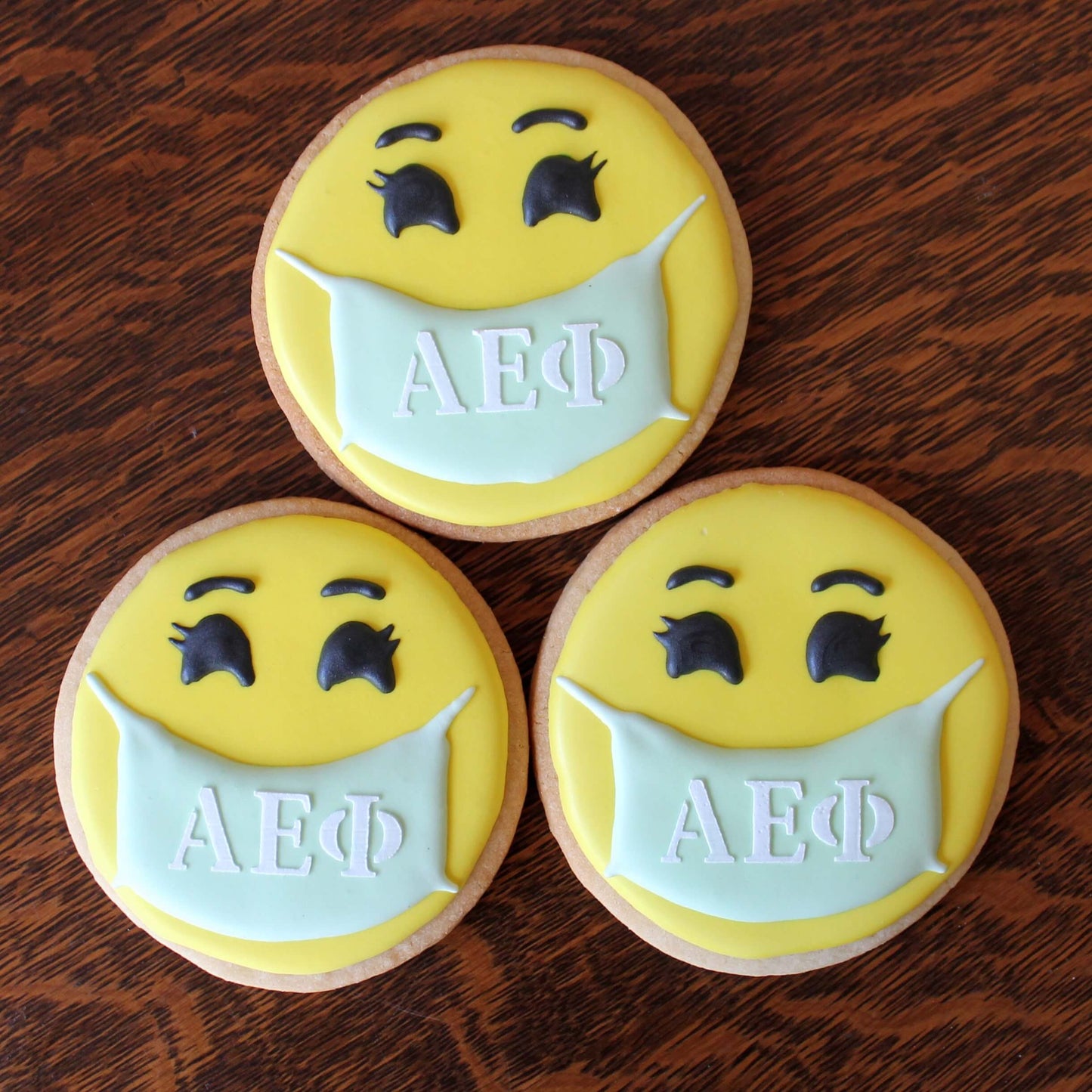 AEPhi Smiley Face Cookie