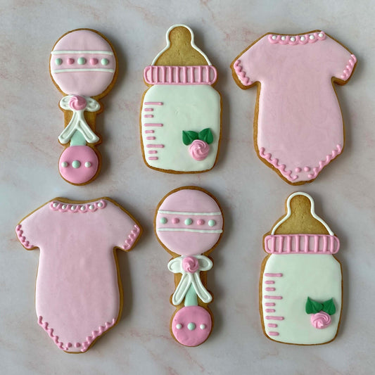 Baby Girl Shower Cookies