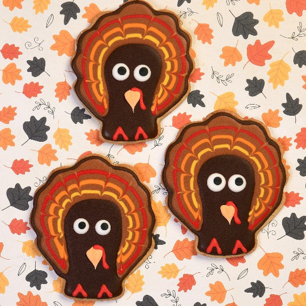 Turkey decorated cookies