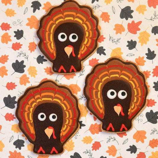 Turkey decorated cookies