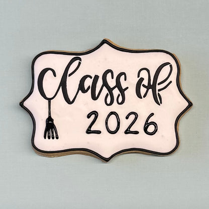 Class of 2026 Plaque Cookies