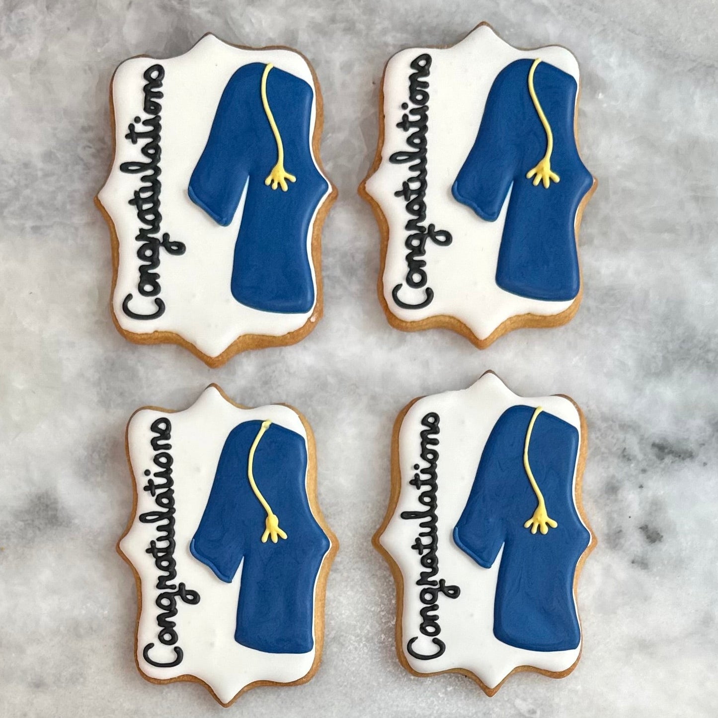 Graduation Gown Decorated Cookies