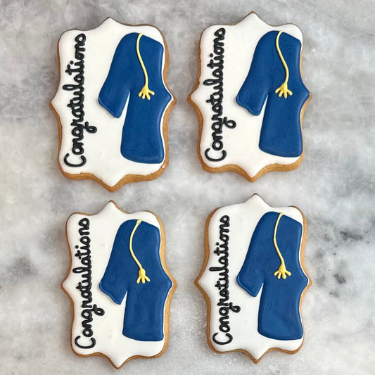 Graduation Gown Decorated Cookies