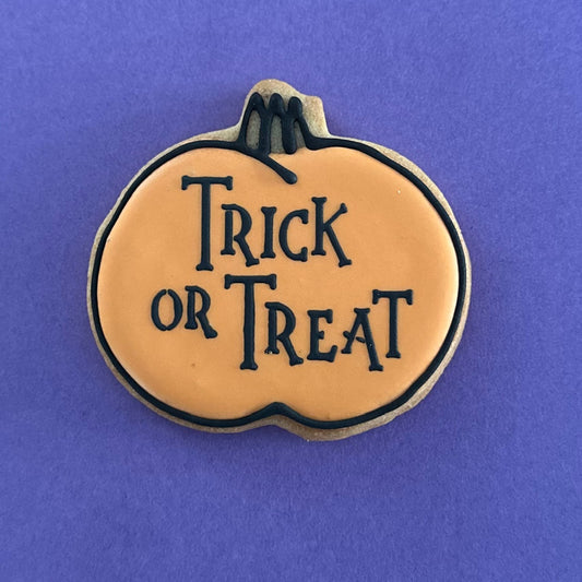 Happy Halloween Pumpkin Cookies