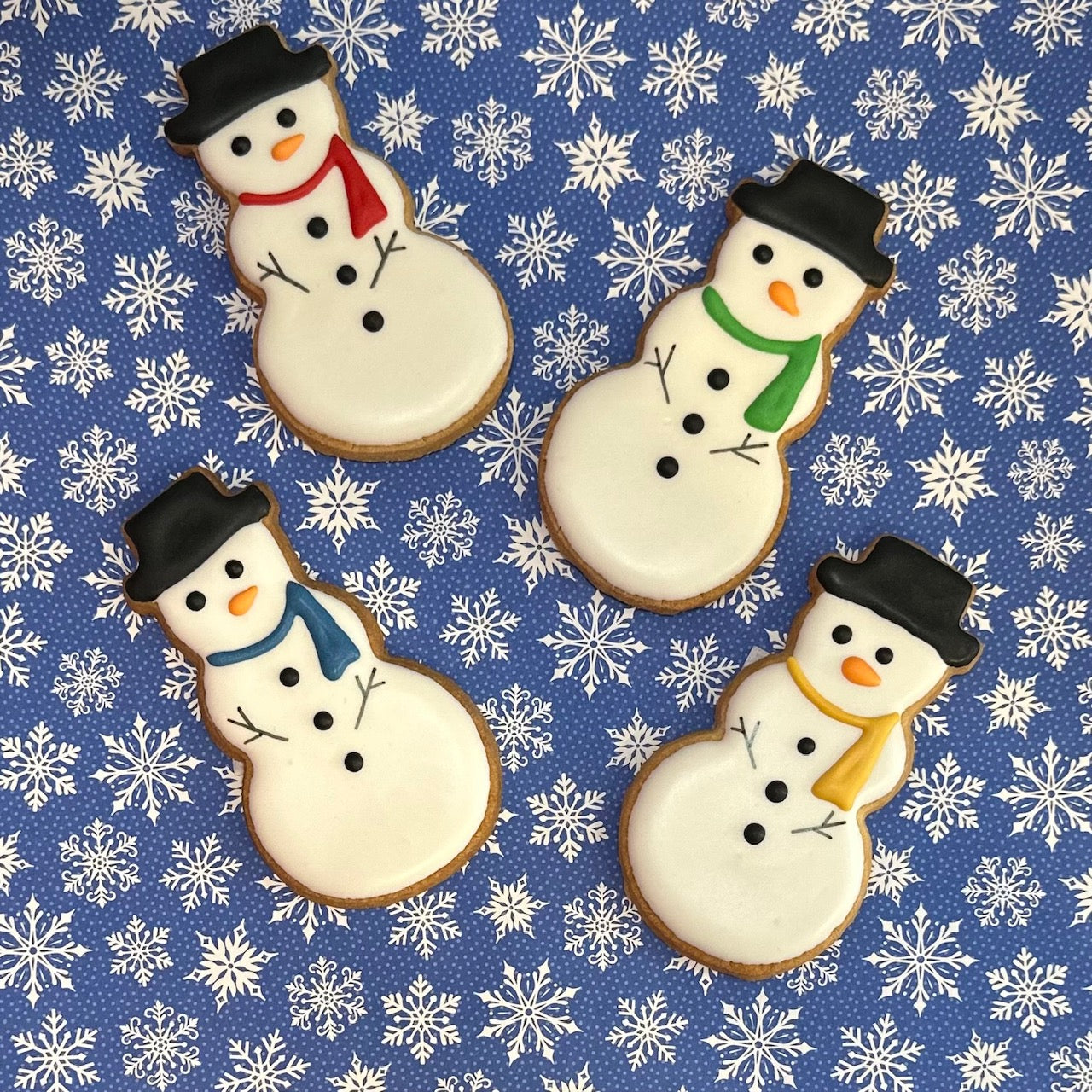 Frosty Snowman Sugar Cookies