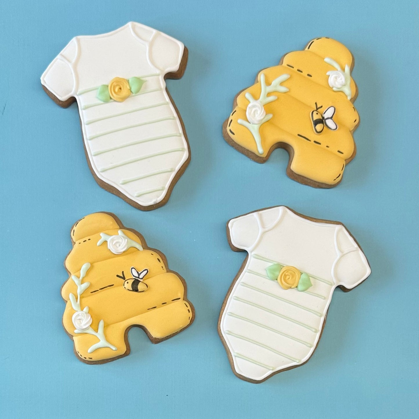 Pooh Baby Shower Cookies