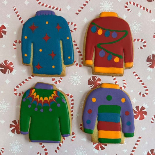 Ugly Sweater Sugar Cookies