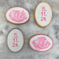 Save the Date decorated cookies