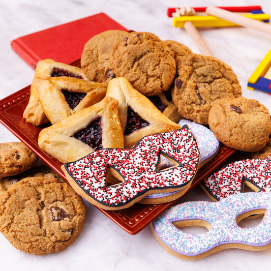 Hamantaschen, Cookies and Masks