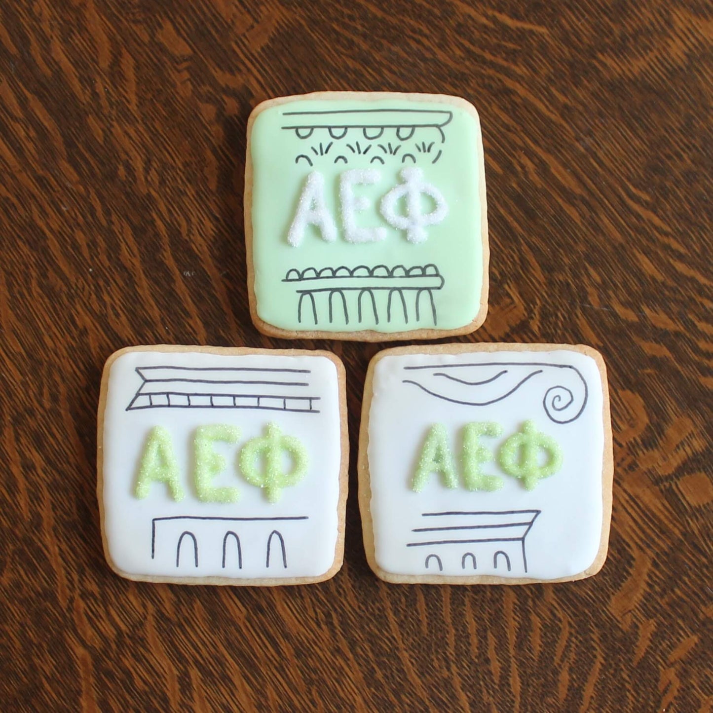 AEPhi Logo Cookies