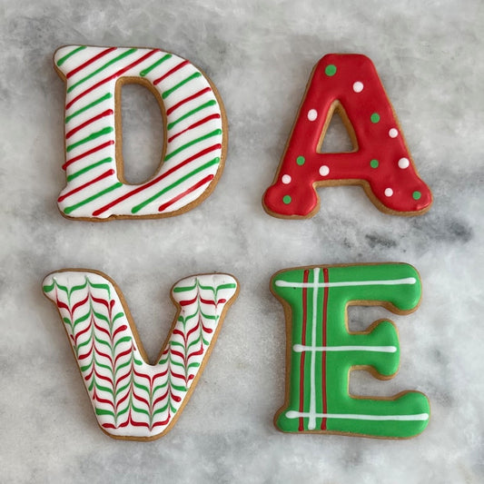 Custom Name Decorated Cookies