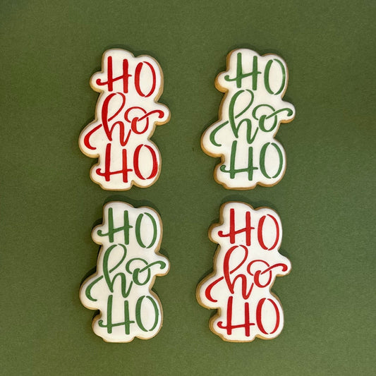 Ho Ho Ho Decorated Cookies