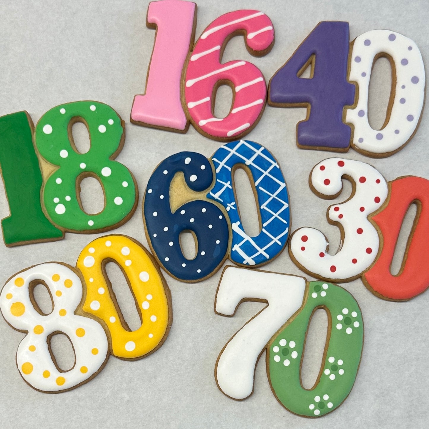 Milestone Birthday Cookies