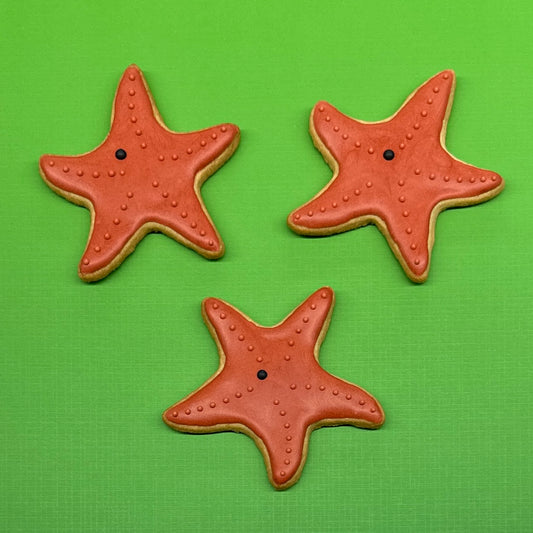 Starfish sugar cookies