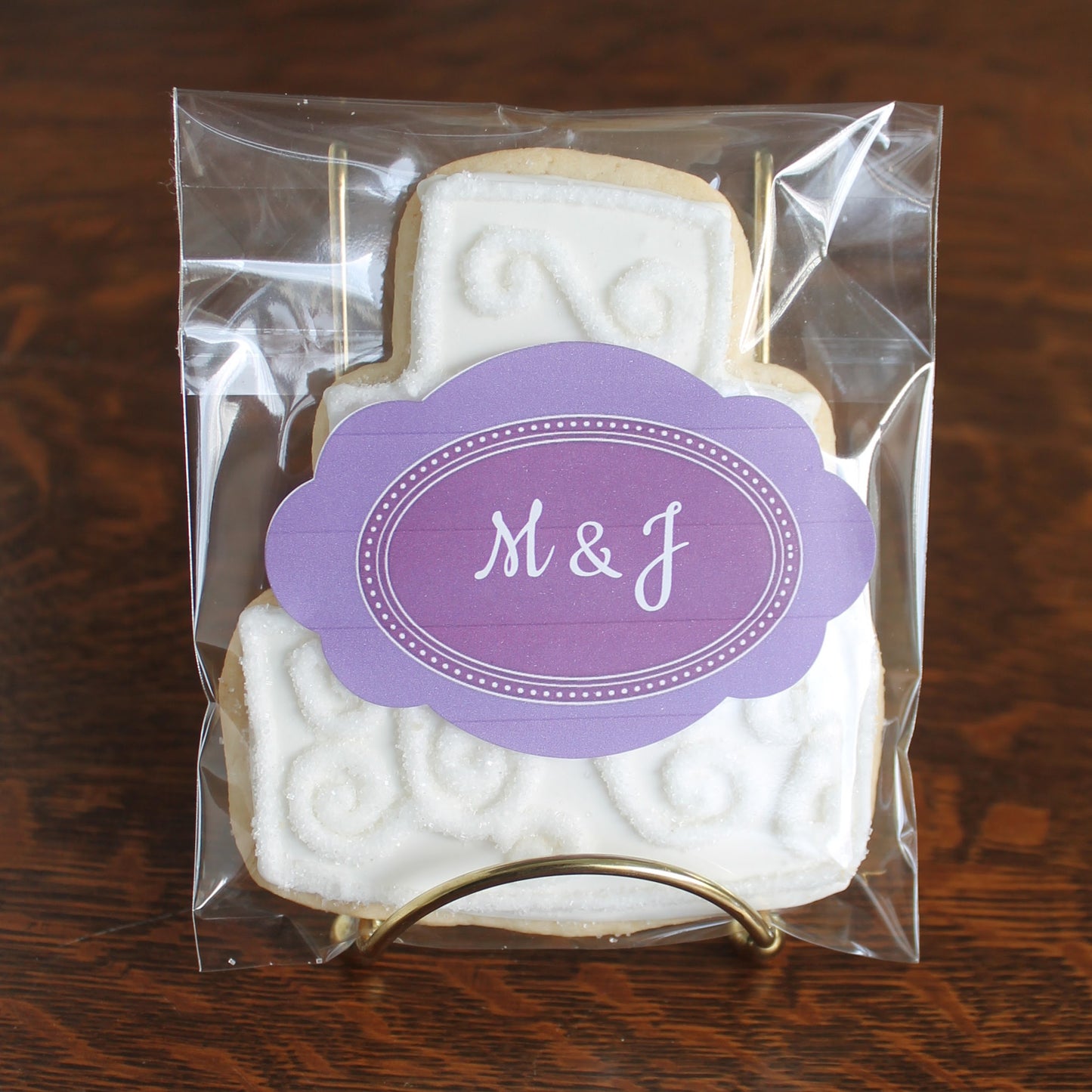 Wedding Cake Cookie - M&J