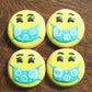 Green Smiley Face Mask Cookies