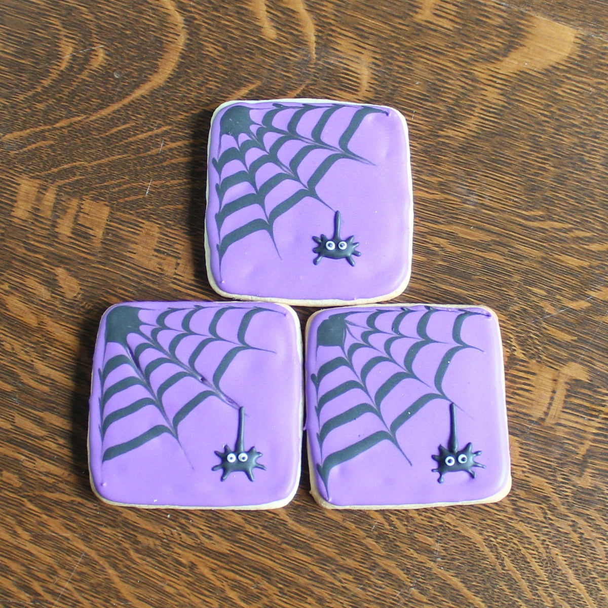 Purple Spiders Web Sugar Cookies