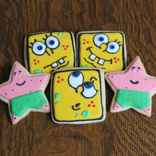 Spongbob and Patrick cookies