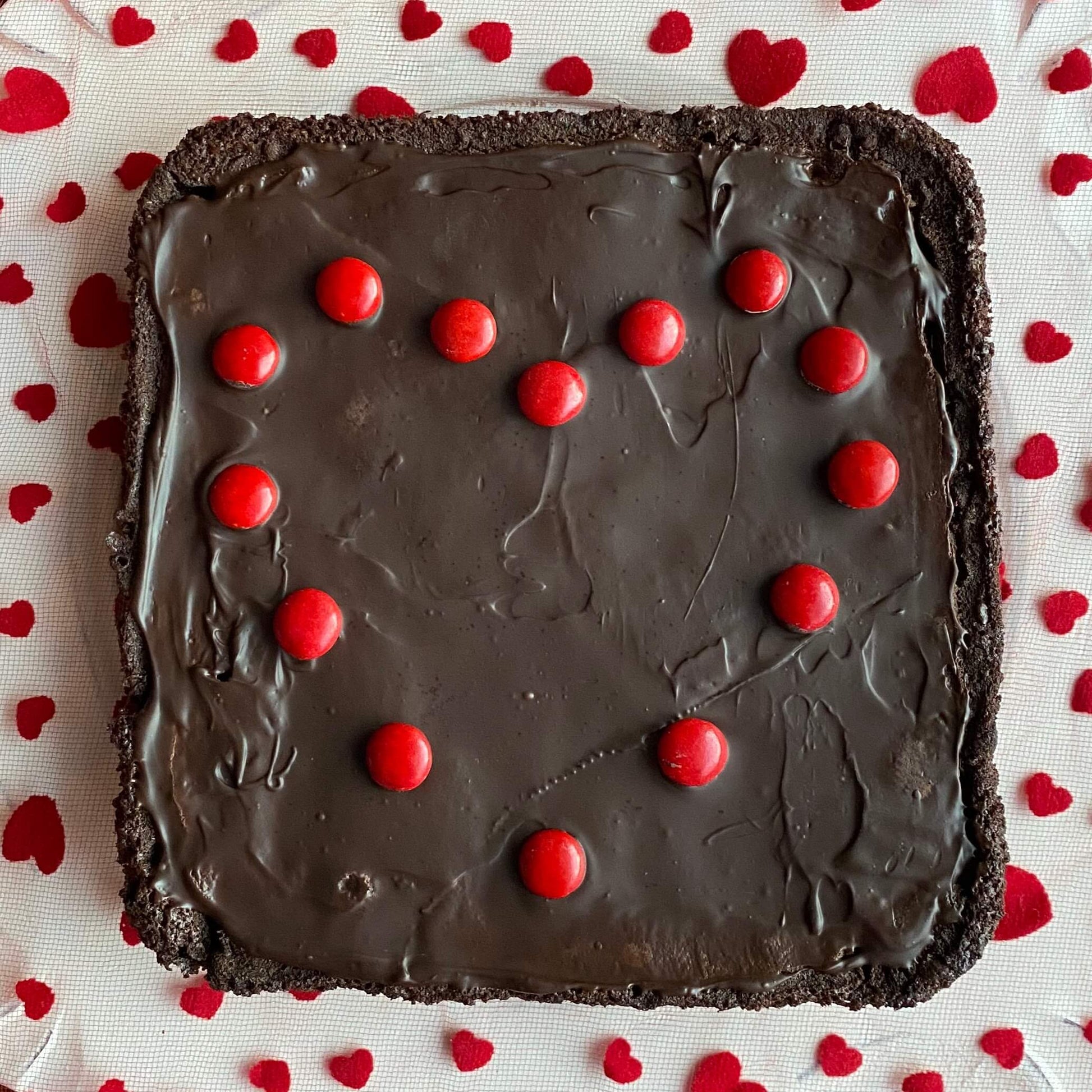 Valentine's Day Brownie with Heart