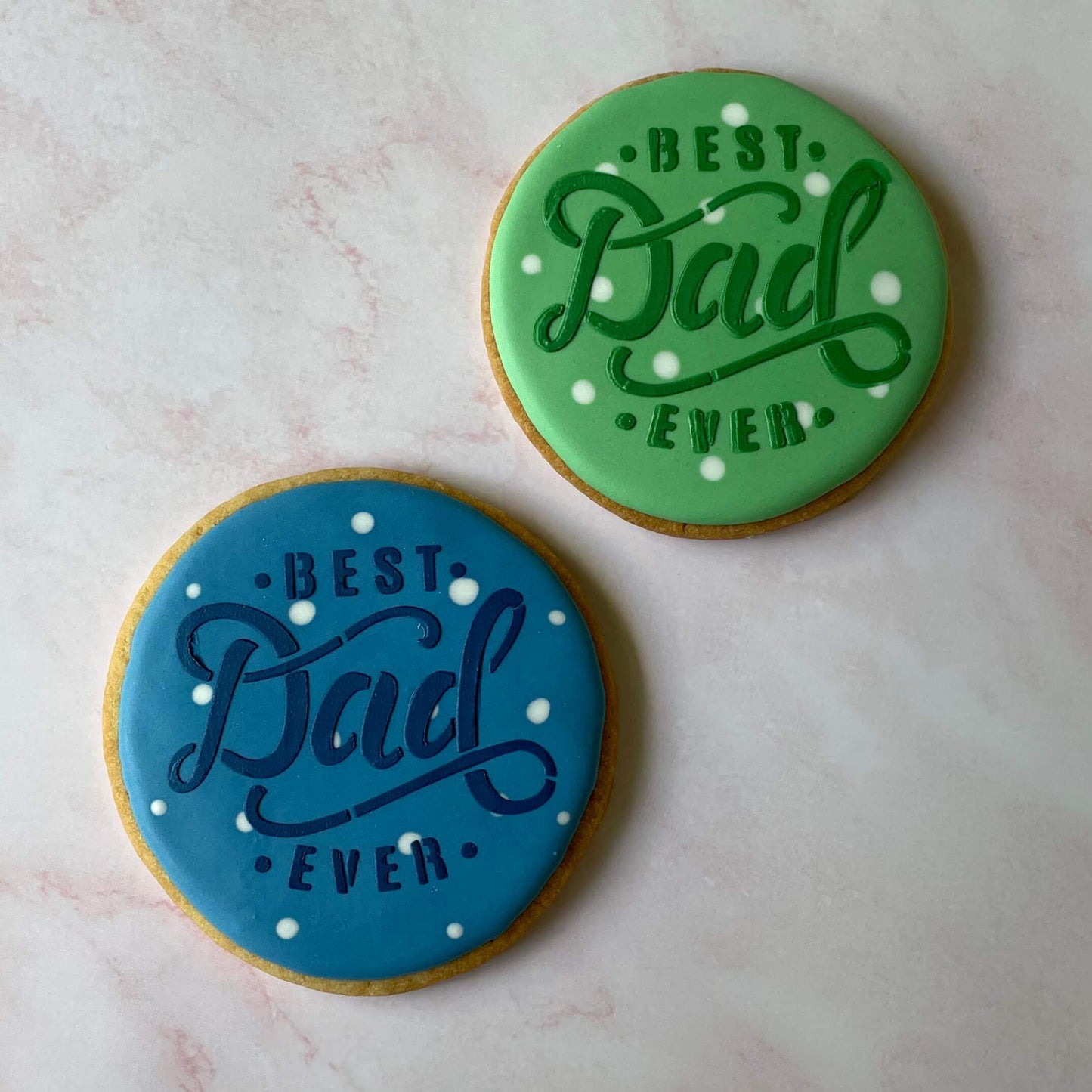 Best Dad Ever Green and Blue