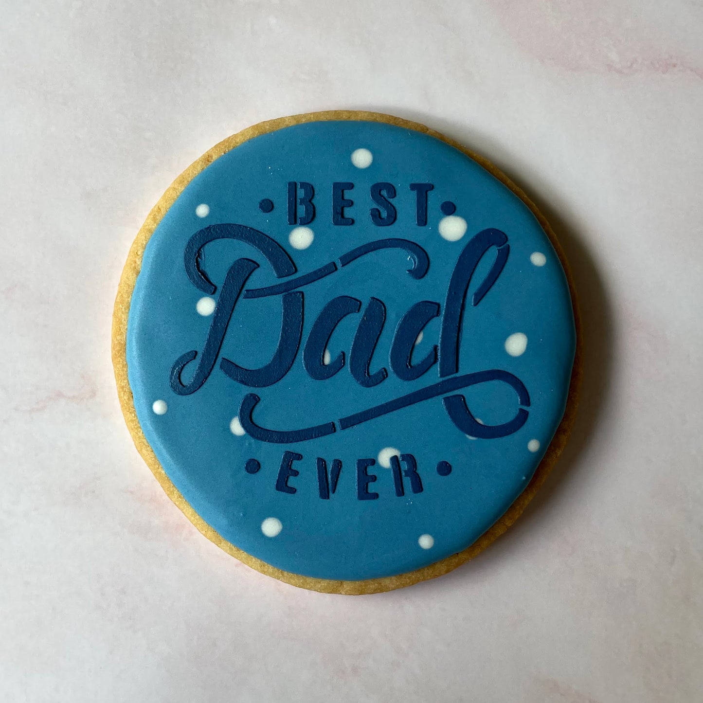 Blue Best Dad Ever cookies