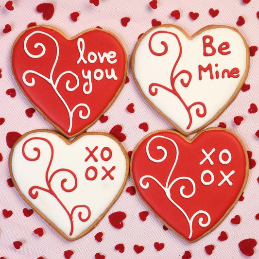 Happy Hearts Valentine's Day Cookies