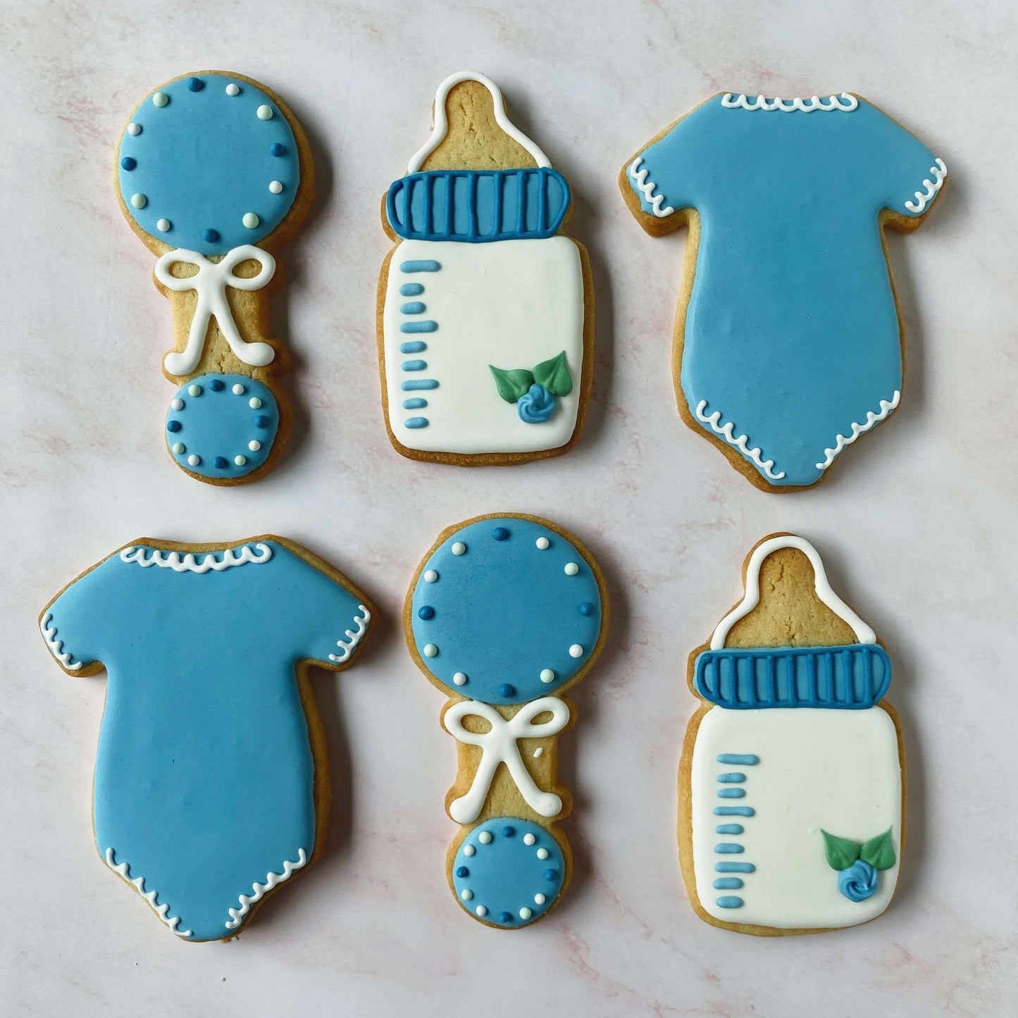 Baby Boy Shower Cookies