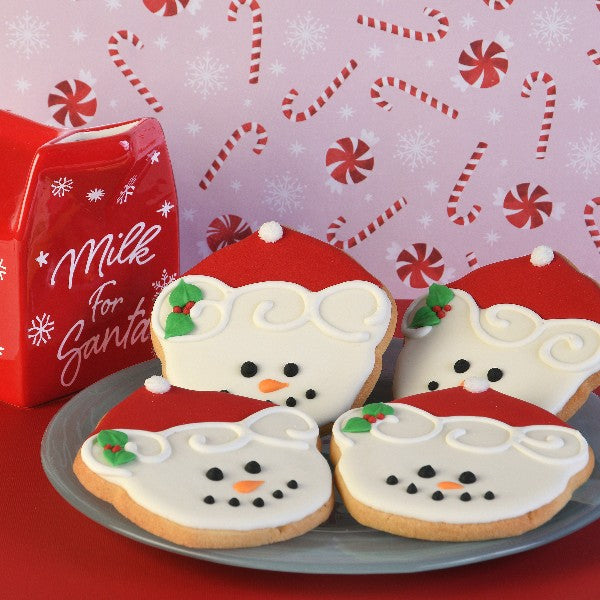 Santa snowman cookies
