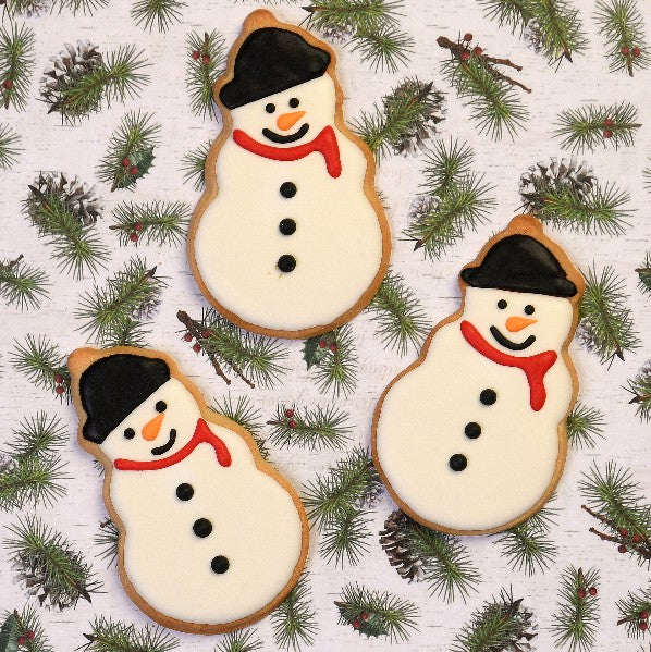 Frosty the Snowman decorated cookie