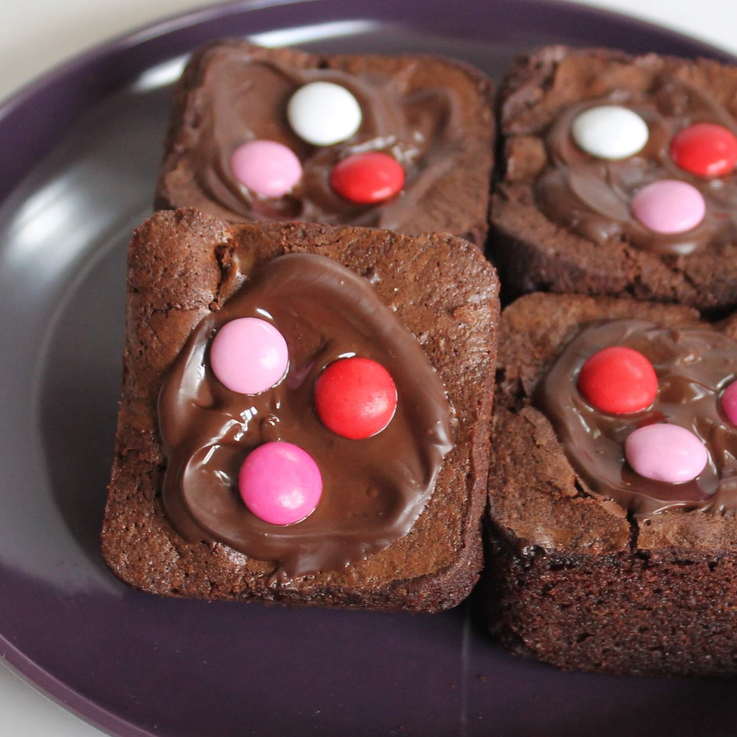 Red and Pink Brownies