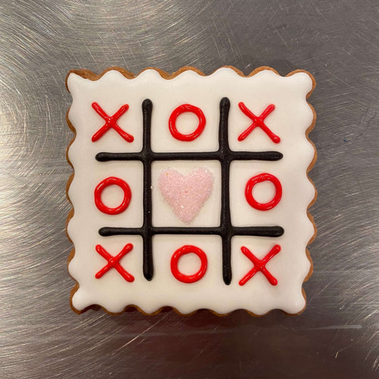 Valentine's Tic Tac Toe Cookie