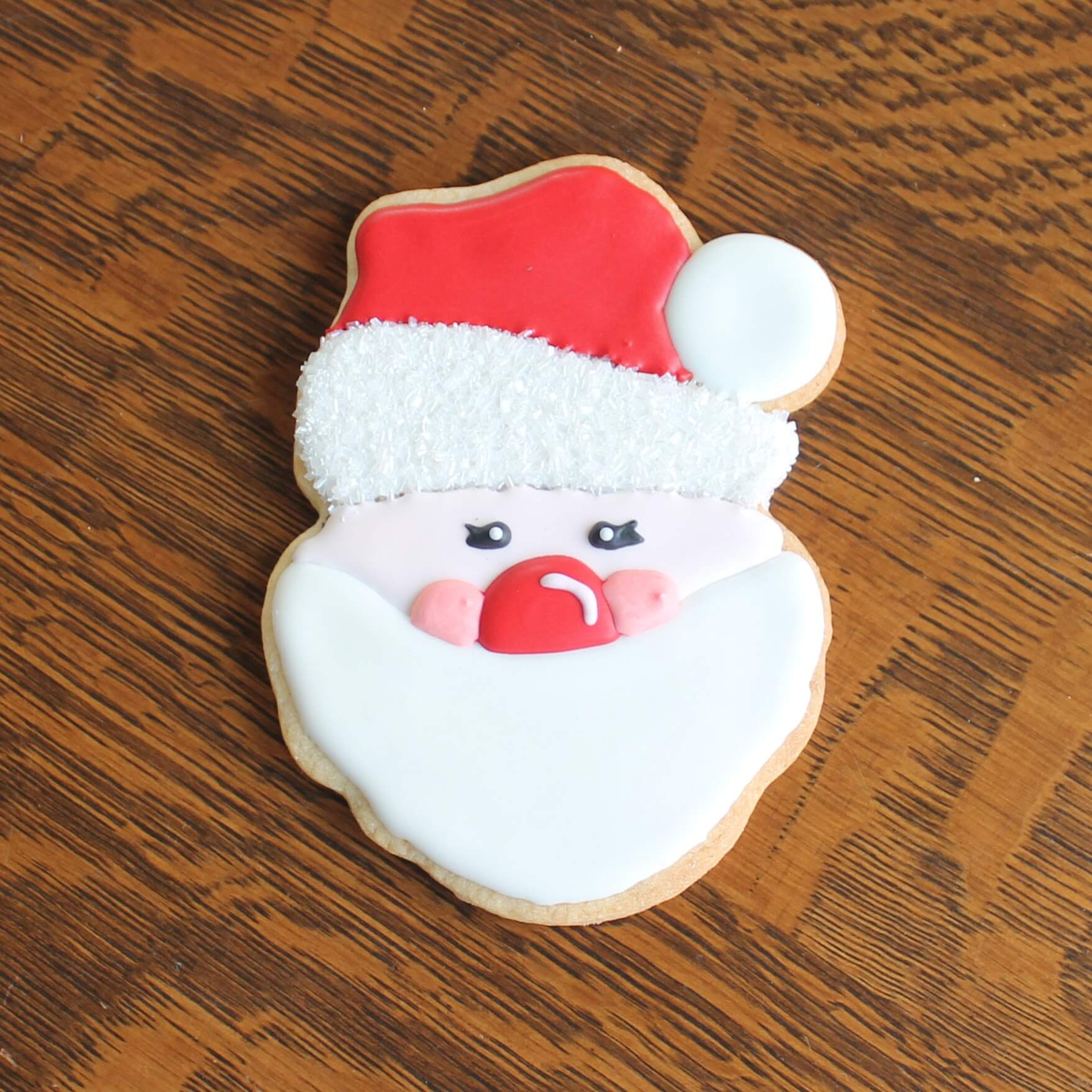Santa sugar cookies