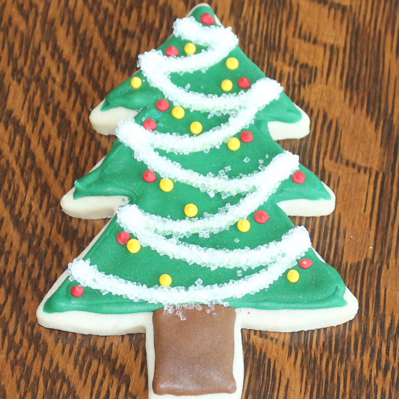 Christmas Tree sugar cookies